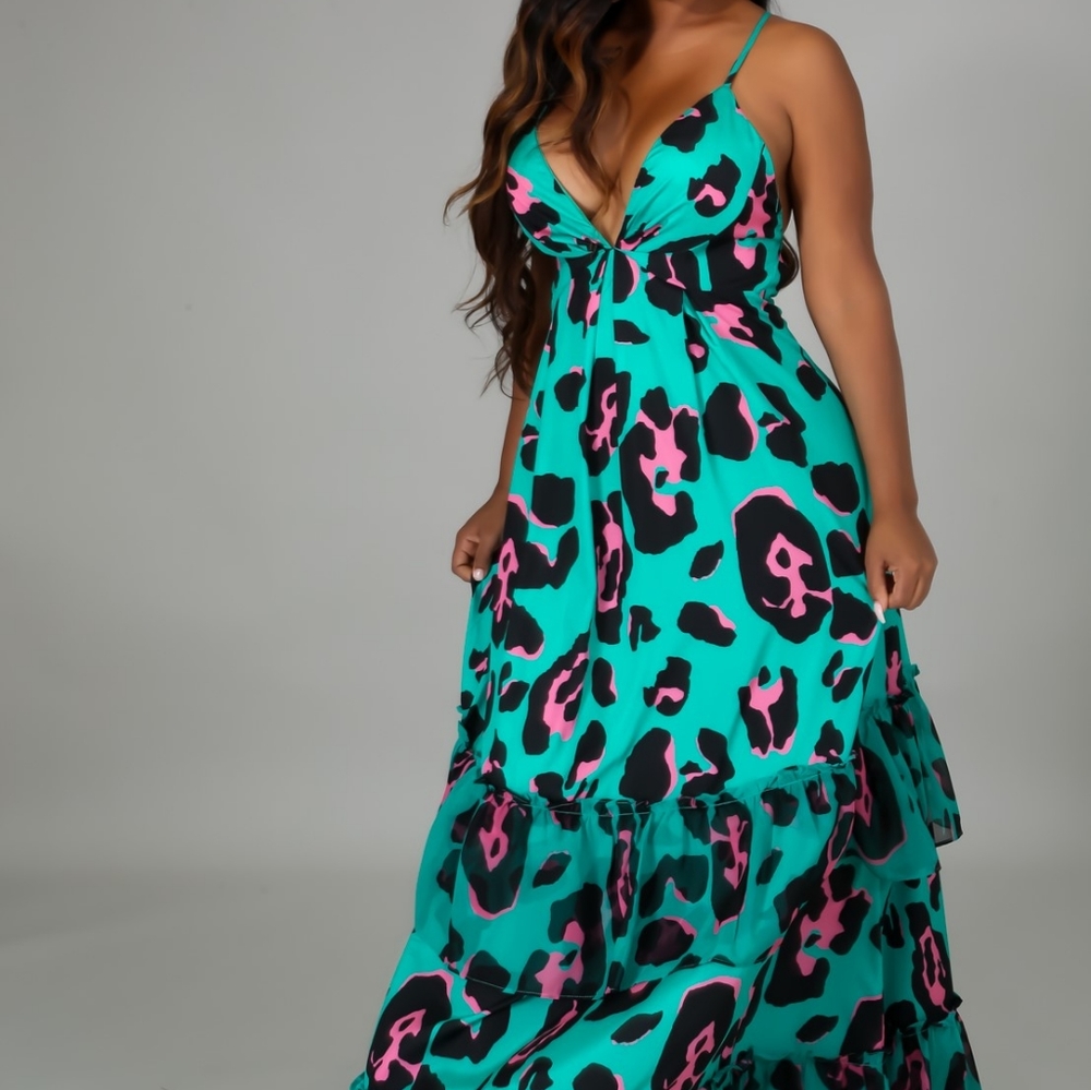 Spaghetti stripe Maxi dress